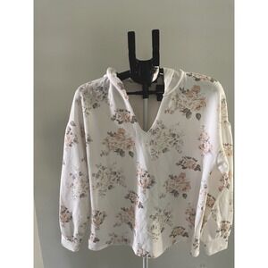 Gibson Look Ladies M Pullover Floral Long Sleeve Hoodie